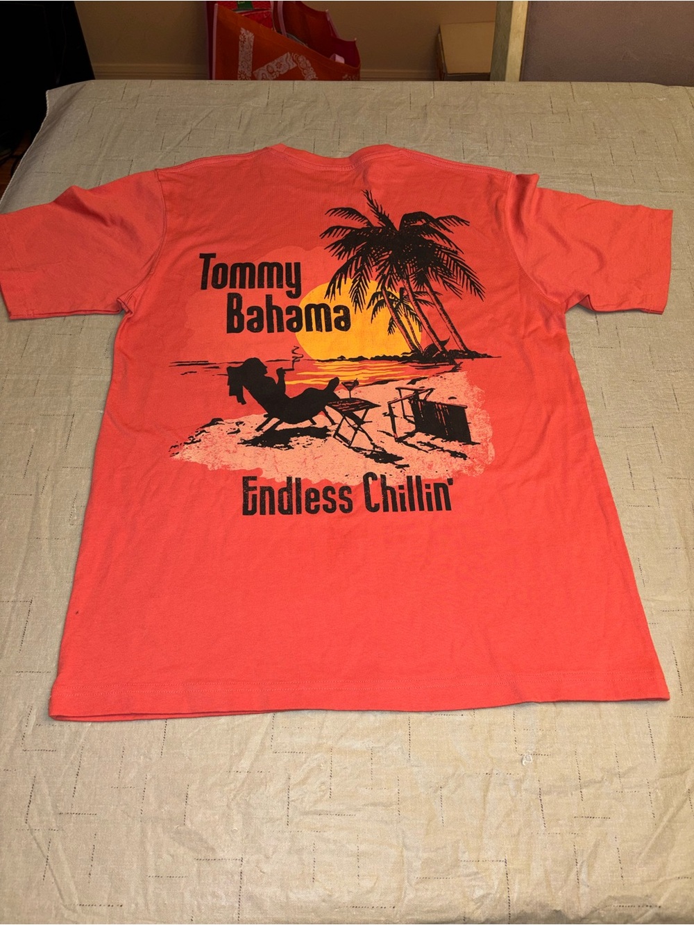Tommy Bahama Coral Sunset Palm Graphic Tee